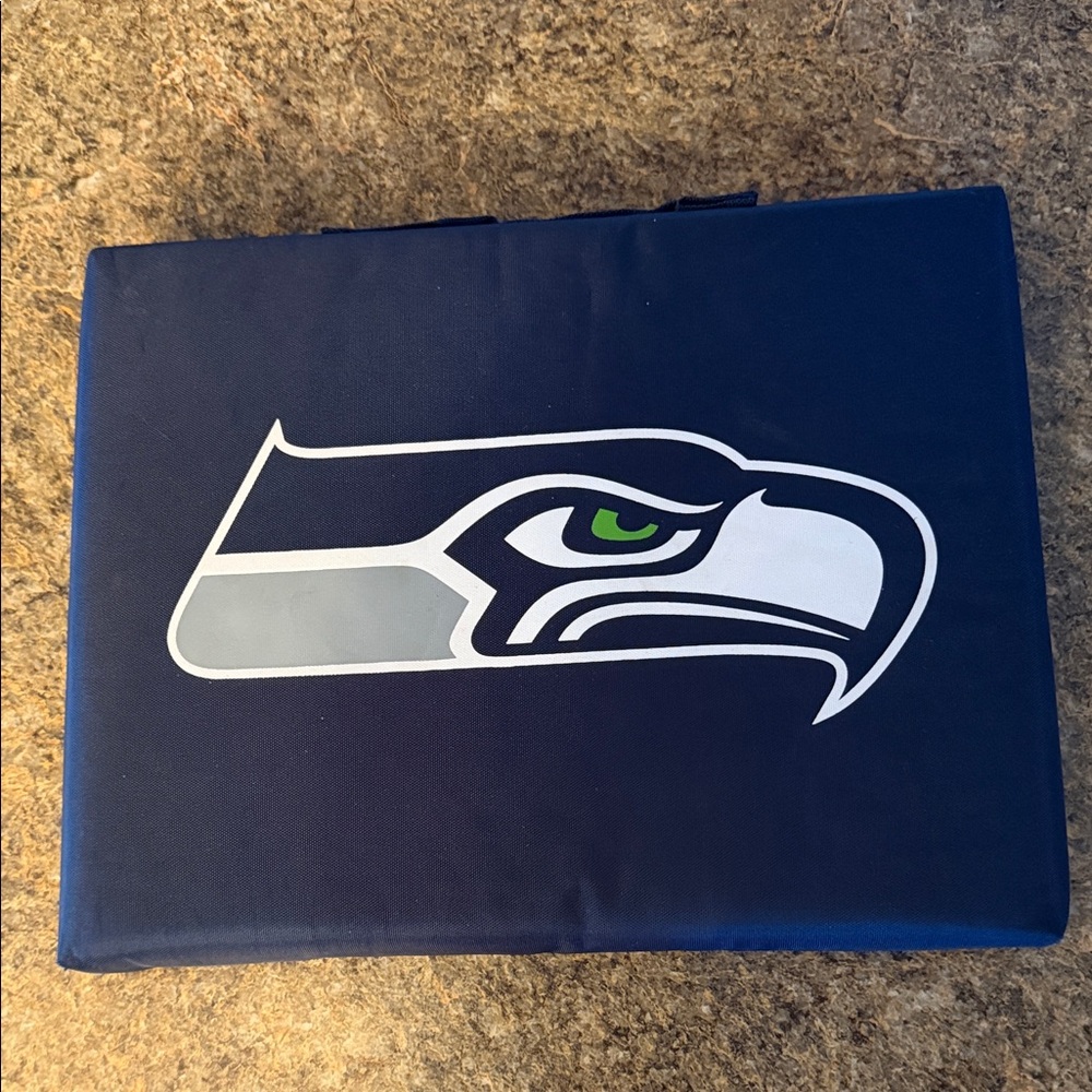 NFL Blue and White Seattle Seahawks Cushion